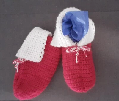 Hausschuhe ,Bettschuhe  ,Handarbeit - Bild 1 von 3