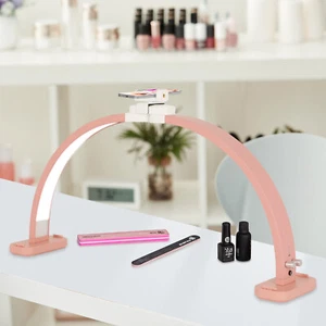 28in Half Moon Light for Nail Desk with Phone Holder, LED Light for Manicure - Picture 1 of 5