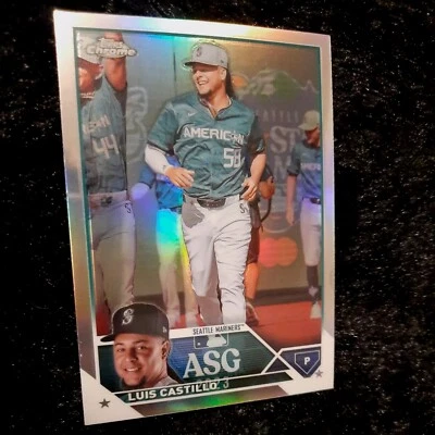 2023 Topps Chrome ASG Refractor Luis Castillo Seattle Mariners - Image 1 of 3