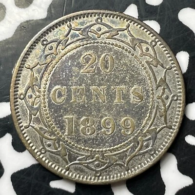 1899 Newfoundland 20 Cents Lot#JM8780 Silver! Nice! - Image 1 of 2