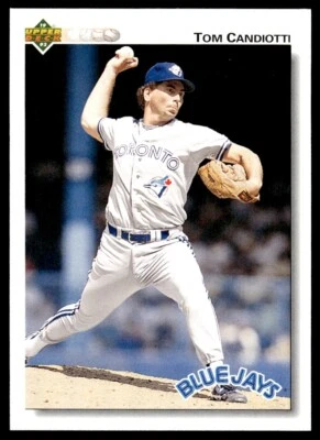 1992 Upper Deck Baseball Card Tom Candiotti Toronto Blue Jays #447 - Image 1 of 2