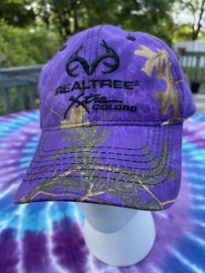 Real Tree Purple Camo Ball Hat Cap Xtra Colors w Black Logo Adjustable - Bild 1 von 11