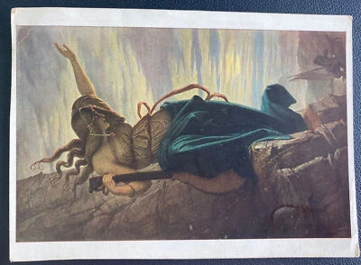 1936 Дармштадт Германия картина открытка обложка в Чикаго IL США - Изображение 1 из 2