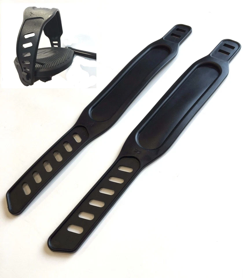 Correas para pedal de ejercicio - 1 par - universales - reclinadas - estacionarias - bicicleta  Foto 1 de 1