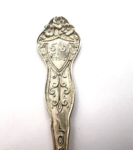 Fifth (5th) Street Store Los Angeles - antiker versilberter Souvenir-Löffel - 5 Zoll - Bild 1 von 8