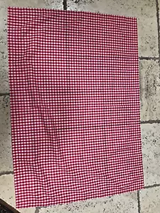 Vintage Cotton Gingham Cafe Curtains + Valances (use rod) 84" wide 29" long - Picture 1 of 3