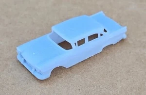 ABS-LIKE RESIN 3D PRINTED 1/87 HO 1957 FORD CUSTOM 300 FORDOR SEDAN BODY - Picture 1 of 7