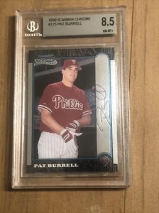 Pat Burrell 1999 Bowman Chrom #175 Rookie RC Beckett BGS 8,5 fast neuwertig Phillies - Bild 1 von 2