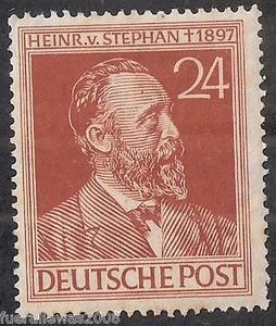 ALLIIERTE BESETZUNG DEUTSCHLAND MiNr. 963 a ** 1947 STEPHAN mit PLATTENFEHLER II - Picture 1 of 4