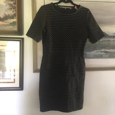 Платье-футляр женское Eliza J черное серое в полоску размер 8 A357 - Изображение 1 из 4