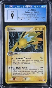 Pokemon Jolteon Holo - EX Unseen Forces - 8/115 Stamped CGC 9 - Bild 1 von 2