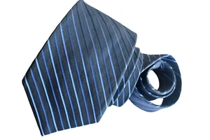 IKE BEHAR MEN'S TIE NAVY BLUE/STRIPED WIDTH: 3.7/8" LENGTH: 59" - Picture 1 of 3