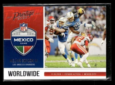Melvin Gordon III 2020 Panini Prestige #WW-MG Worldwide  Los Angeles Chargers - Image 1 of 2