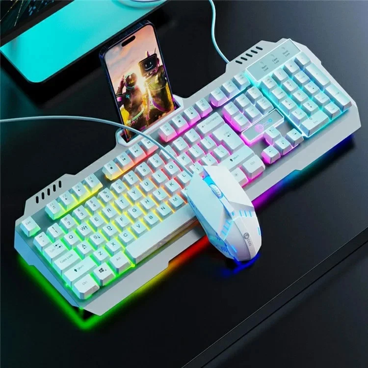 LENOVO Lecoo CM107 Backlit USB Wired Mechanical Gaming Keyboard and Mouse Set - Image 1 of 4