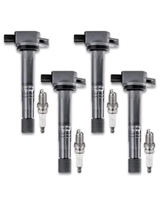 Set of 4 Ignition Coil Pack Spark Plugs Fits for Honda Accord CRV Civic SI Eleme - Picture 1 of 9
