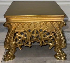 ANTIKER MESSING ALTAR IM GOTISCHEN STIL KATHOLISCHE KIRCHE THABOR TABOR MONSTRANZ STÄNDER - Bild 1 von 8