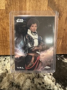 2025 Topps Chrome Star Wars Val Black Pulsar /10 - Picture 1 of 2