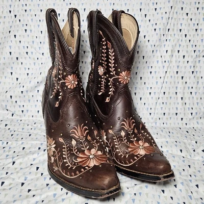 Botín Western Rose Wildflower Crush Durango Mujer Talla 11M Bordado Boho Foto 1 de 4