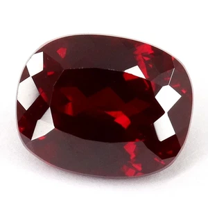 Blood Dark Red Ruby Myanmar Cushion Cut Natural Flawless Loose Gemstone 8.40Ct - Picture 1 of 6