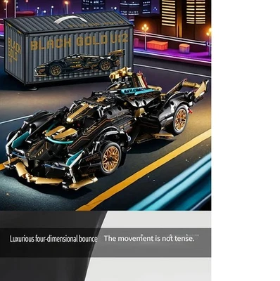 Juego de bloques de construcción Lambo V12 Technic escala 1:14 - 1000+ piezas coche deportivo modelo T012 Foto 1 de 4