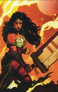 MUJER MARAVILLA ABSOLUTA 12 FRANCESCO TOMASELLI NYCC LÁMINA VARIANTE VIRGEN CASI NUEVO 2025 - Imagen 1 de 1