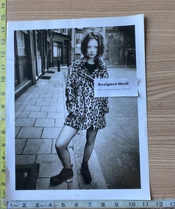 Shirley Manson Of Garbage Abrigo Leopardo Escena Libro Fotografía - Imagen 1 de 1