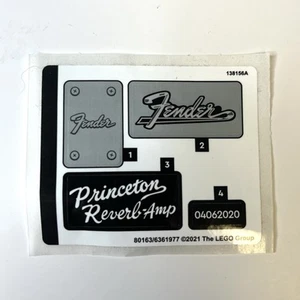 LEGO NEW, Unused STICKER SHEET #1 ONLY 21329 FENDER Stratocaster - Picture 1 of 2