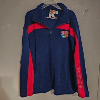 Vtg Winner's Circle Jeff Gordon DuPont Motorsports Fleece Quarter-Zip Mens L NWT Foto 1 de 4