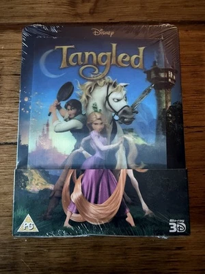 GM522 TANGLED 3D 2D Blu-Ray STEELBOOK Lenticular magnet Region-Free Disney - Image 1 of 2