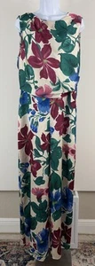 Mono ZARA Estampado Floral Sin Mangas Pierna Ancha Cerradura Espalda Talla XL - Imagen 1 de 7