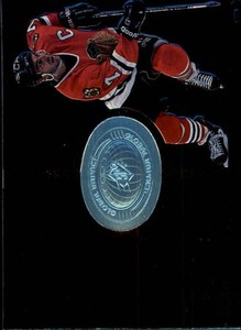 1998-99 SPx Finite Chicago Blackhawks Hockey Card #120 Chris Chelios GI/6950