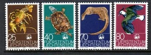 LIECHTENSTEIN MNH 1976 SG630-633 WORLD WILDLIFE FUND - Picture 1 of 1