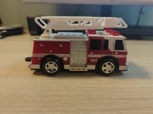 Fire Truck Engine Ladder Truck Red Plastic Vehicle Lights & Sounds Work - Picture 1 of 11