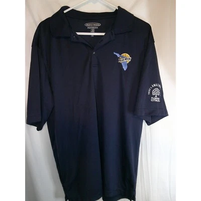 RARE Pebble Beach Performance Polo Shirt Golf Blue Moon Florida Citrus XL - Image 1 of 4