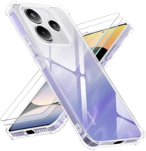 Yohii 3 in 1 Cover per Xiaomi Redmi Note 14 4G (Non per 5G) Con 2 Pezzi Vetro Te - Foto 1 di 12