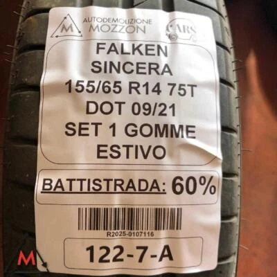 Neumático 155/65 R14 75T FALKEN SINCERA usado (107116) - Imagen 1 de 4