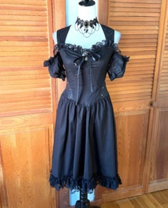 Vestido de hadas vintage Lip Service Winchester Steampunk victoriano gótico Lolita XS - Imagen 1 de 12