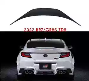 For 2022-2025 Toyota GR86 BRZ Real Carbon Fiber Highkick Trunk Spoiler Wing Lip - Picture 1 of 4