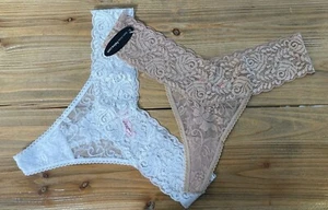 2-Pack Jezebel by Felina Vintage Women Lace Thong - Picture 1 of 5
