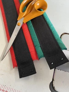 Pico Sailing Dinghy Padded Toe Straps Pair For The Sides Red And Green - Picture 1 of 1