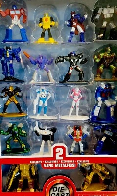 Transformers Jada Serie 3 Nano Metal Figuras Metal Optimus Oro Foto 1 de 4