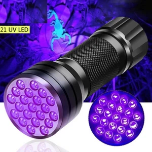 Lámpara de curado para secador de uñas 21 LED linterna ultravioleta UV luz negra antorcha luz - Imagen 1 de 9