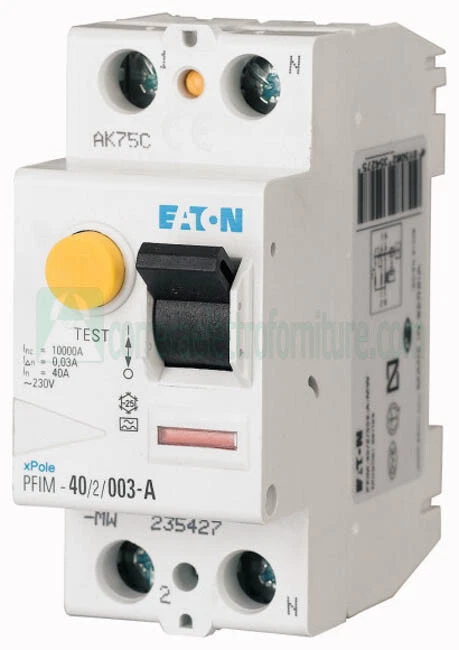 Eaton 235390 interruttore differenziale puro classe AC 2 poli  25A-0.03A - Immagine 1 di 1