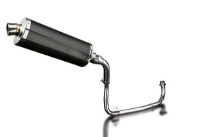 Silenciador ovalado de carbono 14" para escape completo 1-1 cola ordenada 14 15 - Imagen 1 de 3