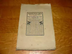 Antique "Neptunus Rex, Fun Crossing the Line" Naval Equator Crossing Booklet - Picture 1 of 5