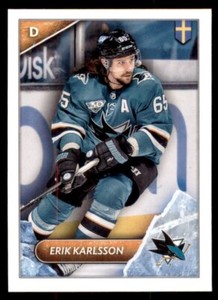 2021-22 Topps NHL Stickers #445 Erik Karlsson - San Jose Sharks