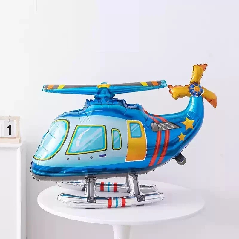 Huge Helicopter Balloon Military Airplane Airforce Birthday Party Decoration - Image 1 of 4