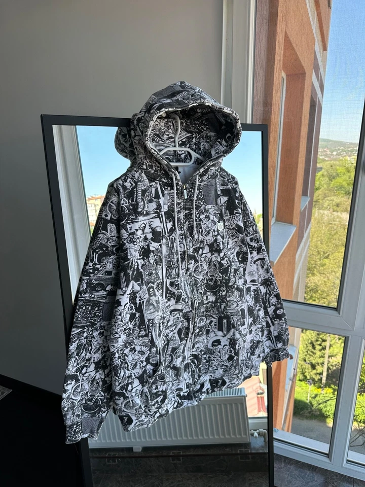 Sudadera con capucha vintage Forum Racing cremallera Y2K graffiti motocross para hombre talla XL Foto 1 de 4