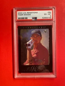 Tiger Woods 2003 U.D. Renditions #84 PSA Graded Excellent-Mint "6" - Picture 1 of 2