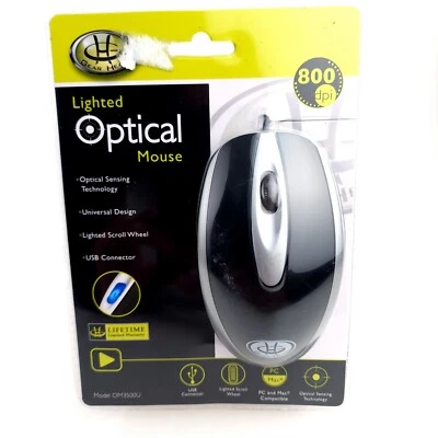 Gear Head  Lighted Optical Mouse PC Mac Compatible USB Connector USA Seller - Image 1 of 4
